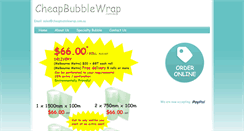 Desktop Screenshot of cheapbubblewrap.com.au